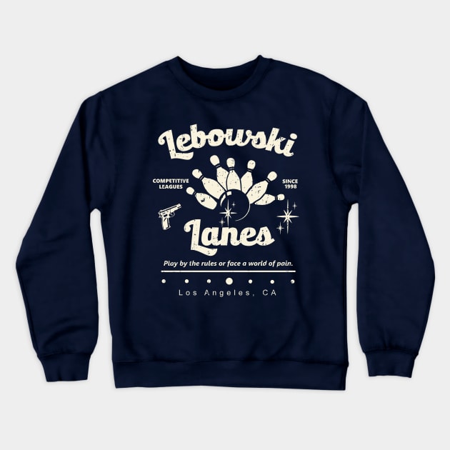 Lebowski Lanes Crewneck Sweatshirt by Bigfinz